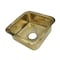 Nantucket Sinks Sink, Brass, 16.625" W x 16.625" L x 7.375" H SQRB-7 - alternate 3